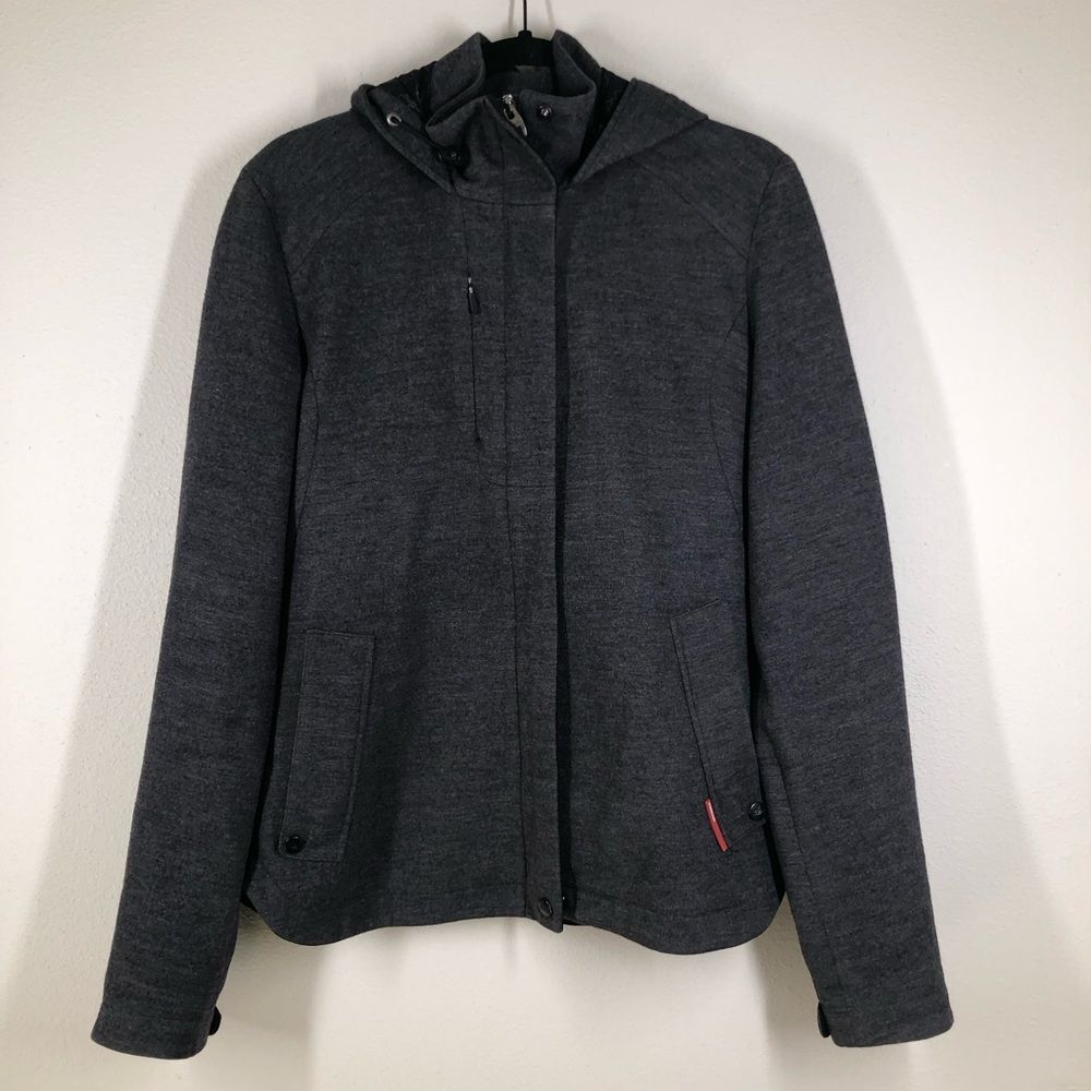 Icebreaker 380 Pure Plus Women’s Merino Wool Coat Winter Jacket Gray Medium